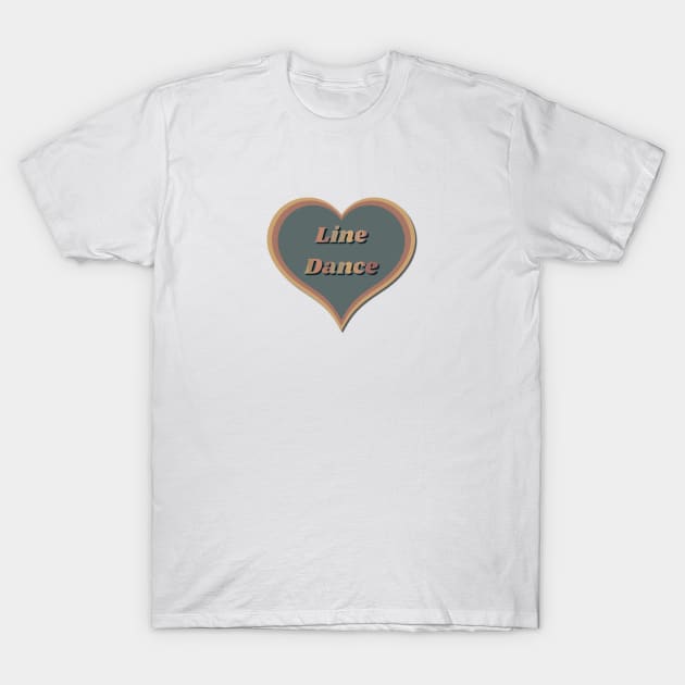 Line dance heart T-Shirt by Bailamor